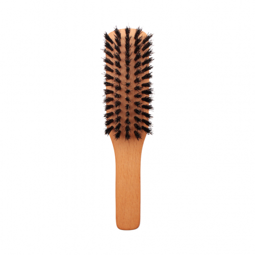 木製豬鬃毛方型梳〈小〉｜Wooden hairbrush