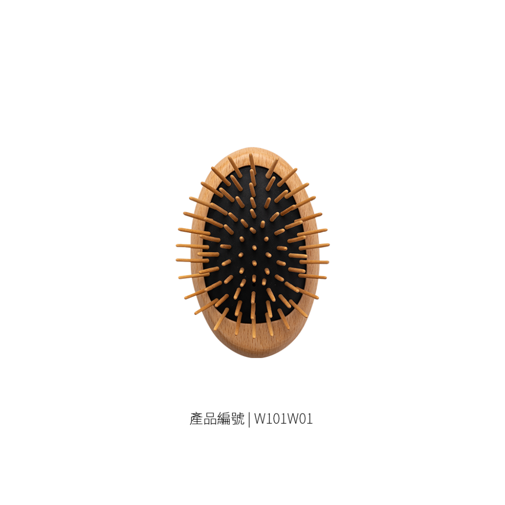 掌型氣墊梳｜木針