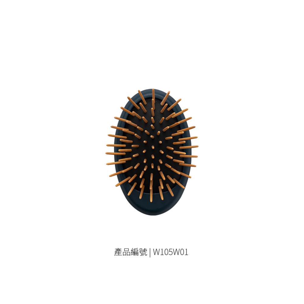 掌型氣墊梳｜木針