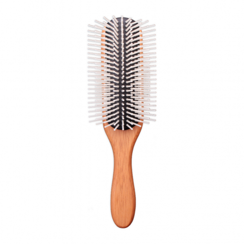 木製尼龍針皇冠梳｜Wooden hairbrush