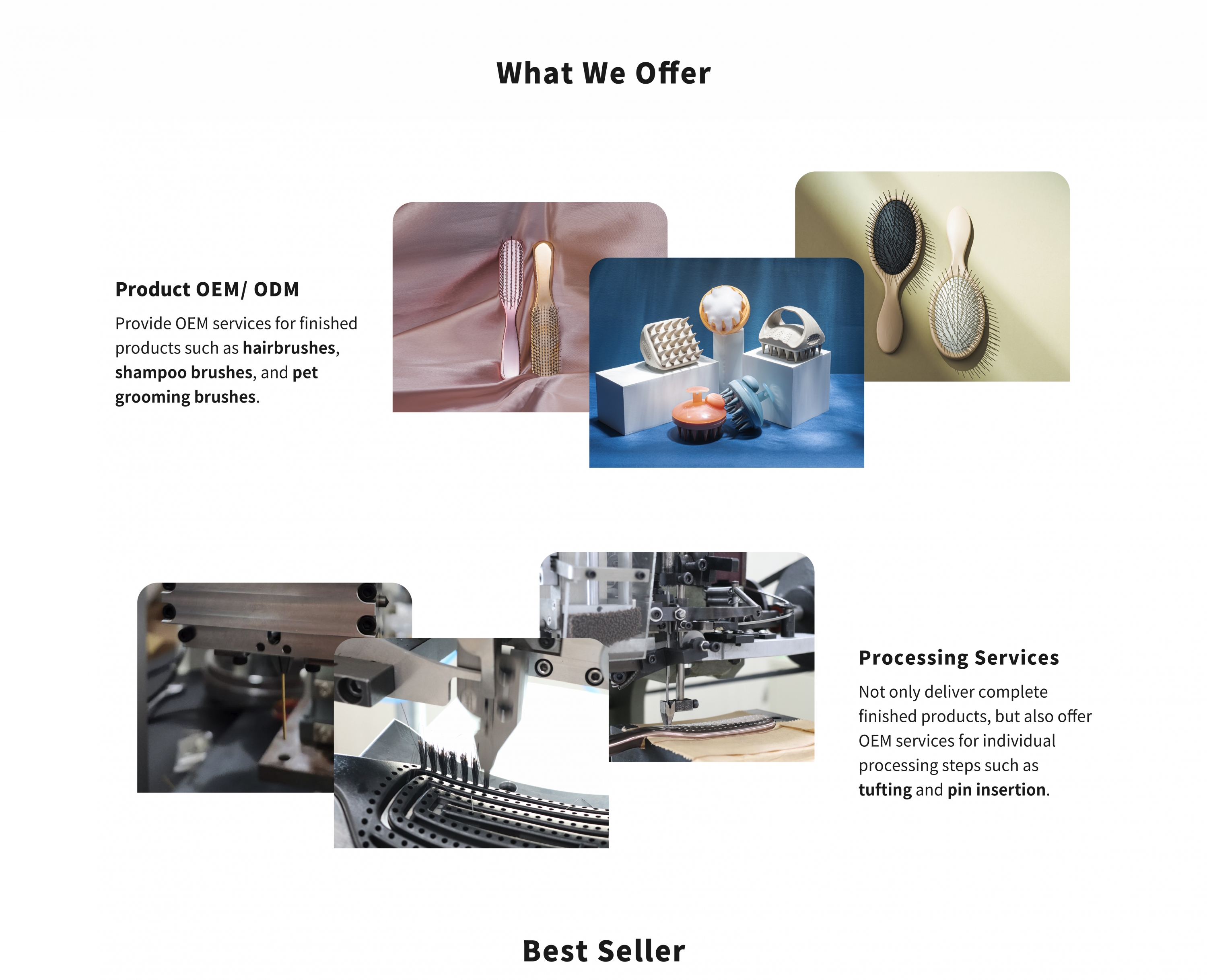 What we offer